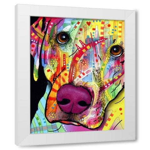 Close Up Lab White Modern Wood Framed Art Print by Dean Russo Collection