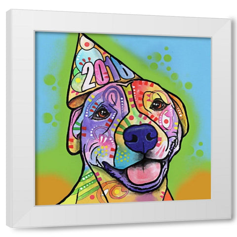 Calendar Roxy White Modern Wood Framed Art Print by Dean Russo Collection