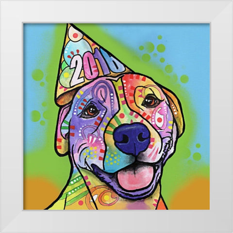 Calendar Roxy White Modern Wood Framed Art Print by Dean Russo Collection