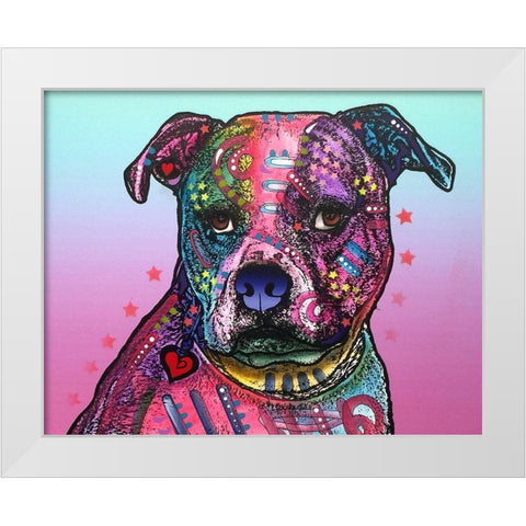 Melt My Heart White Modern Wood Framed Art Print by Dean Russo Collection