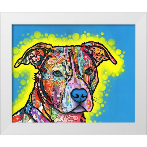 Painted Pit White Modern Wood Framed Art Print by Dean Russo Collection