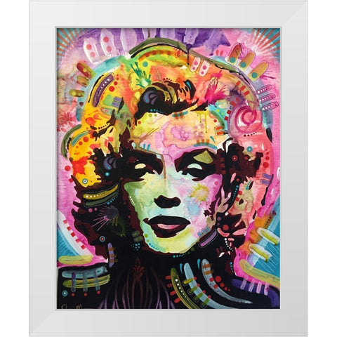 Marilyn 1 White Modern Wood Framed Art Print by Dean Russo Collection
