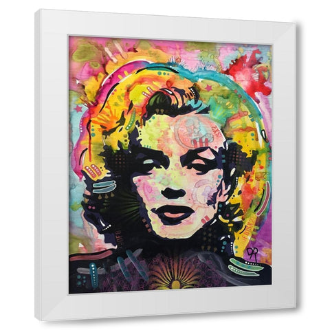 Marilyn 2 White Modern Wood Framed Art Print by Dean Russo Collection