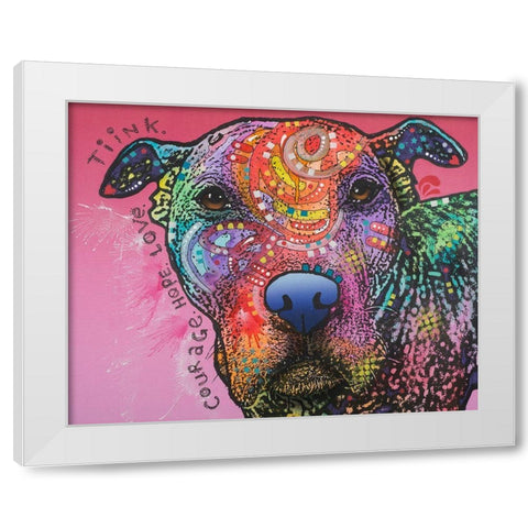 Tinkerbell White Modern Wood Framed Art Print by Dean Russo Collection