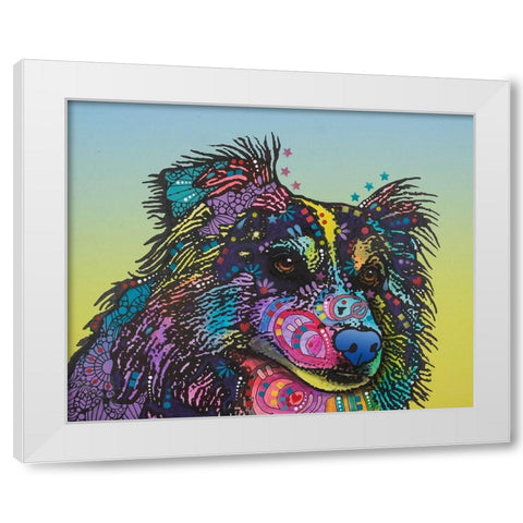 Libby White Modern Wood Framed Art Print by Dean Russo Collection