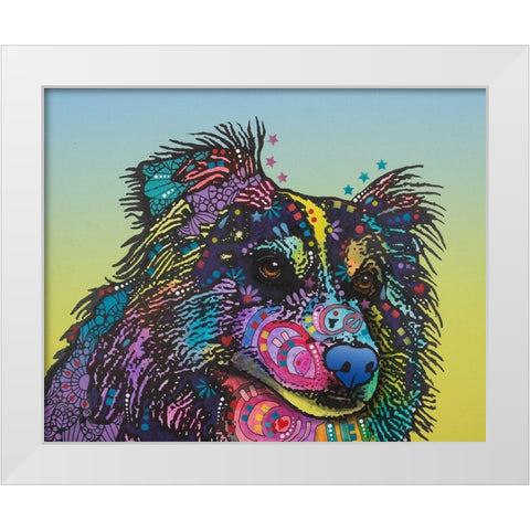 Libby White Modern Wood Framed Art Print by Dean Russo Collection