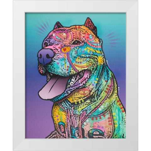 Riliad White Modern Wood Framed Art Print by Dean Russo Collection