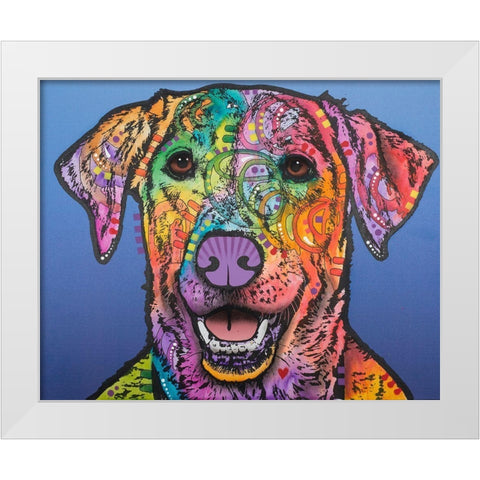 Rocco  White Modern Wood Framed Art Print by Dean Russo Collection