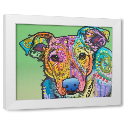 Fina Custom White Modern Wood Framed Art Print by Dean Russo Collection