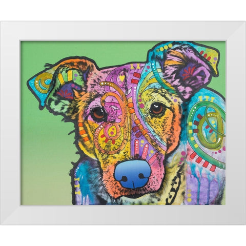 Fina Custom White Modern Wood Framed Art Print by Dean Russo Collection