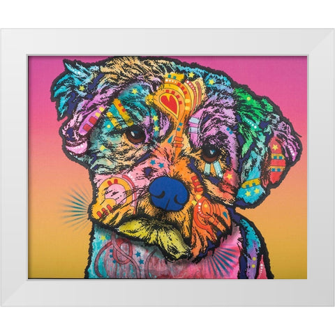 Quincy-004 White Modern Wood Framed Art Print by Dean Russo Collection