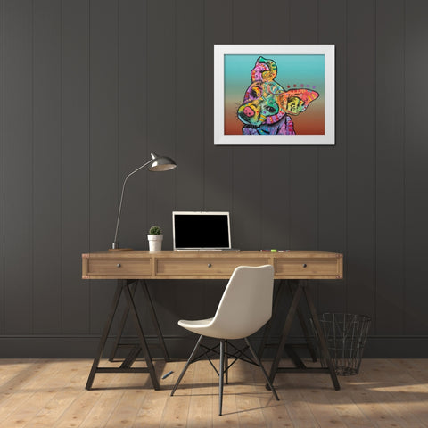 Rigby Custom-3 White Modern Wood Framed Art Print by Dean Russo Collection
