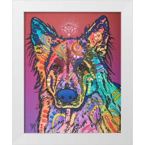 Timber White Modern Wood Framed Art Print by Dean Russo Collection