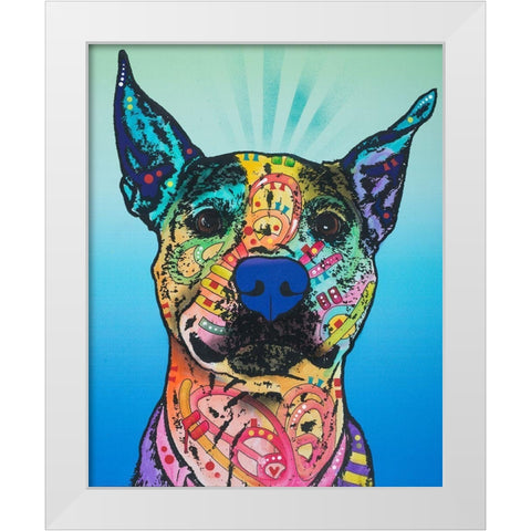 Lani Ruth 25 White Modern Wood Framed Art Print by Dean Russo Collection