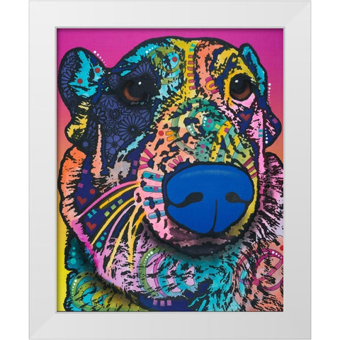 Oliver 16 White Modern Wood Framed Art Print by Dean Russo Collection