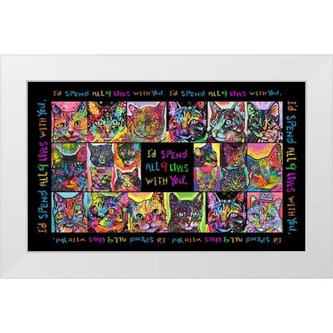 Catamat 1 White Modern Wood Framed Art Print by Dean Russo Collection