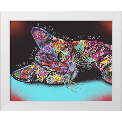 Most Days White Modern Wood Framed Art Print by Dean Russo Collection