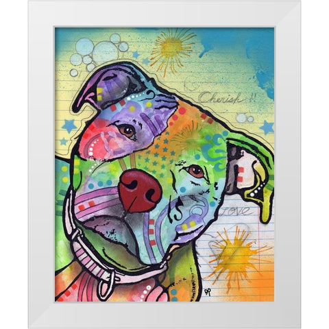 Scholar White Modern Wood Framed Art Print by Dean Russo Collection