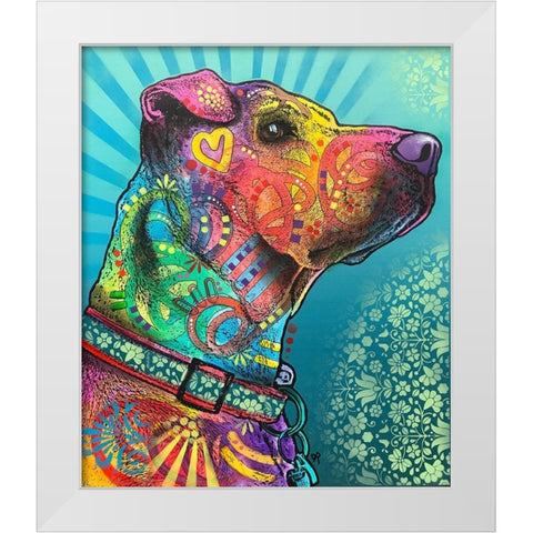 Style Eyes White Modern Wood Framed Art Print by Dean Russo Collection