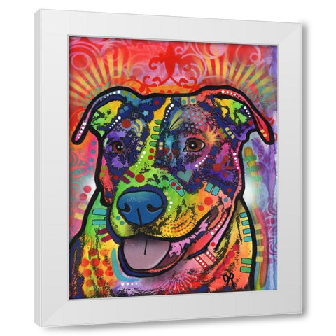 Dixie White Modern Wood Framed Art Print by Dean Russo Collection