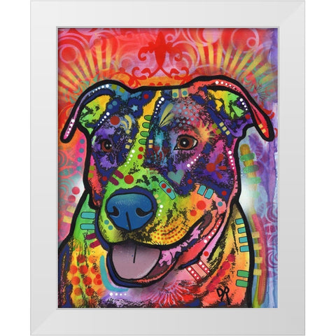 Dixie White Modern Wood Framed Art Print by Dean Russo Collection