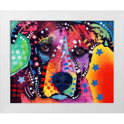 B1 White Modern Wood Framed Art Print by Dean Russo Collection