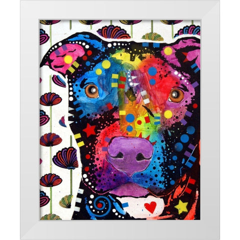 Mortar White Modern Wood Framed Art Print by Dean Russo Collection