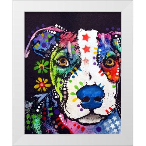 Pit 2 White Modern Wood Framed Art Print by Dean Russo Collection