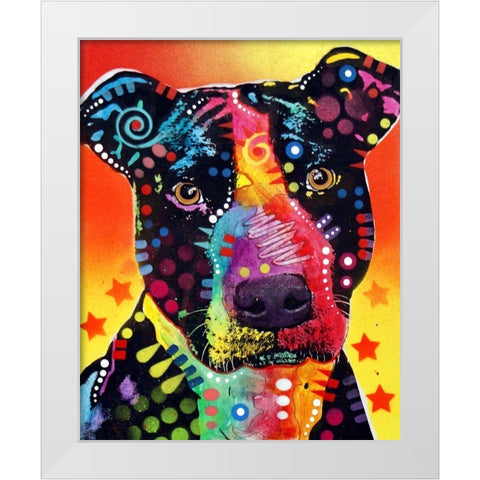 The Focused Pit White Modern Wood Framed Art Print by Dean Russo Collection
