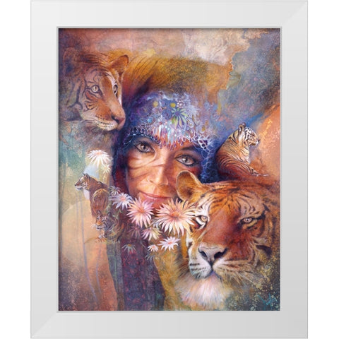 Bengali Sunrise White Modern Wood Framed Art Print by Lund, Denton