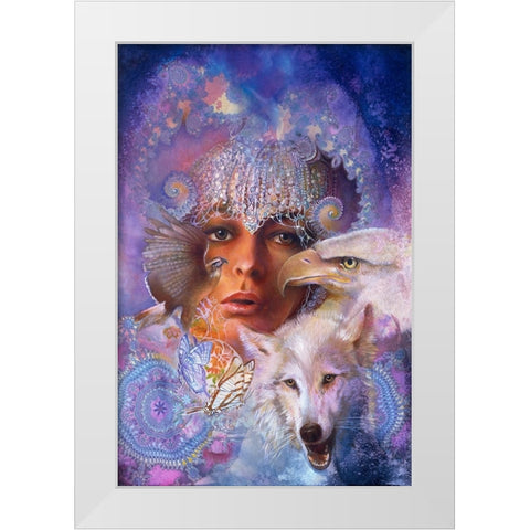 Artemis White Modern Wood Framed Art Print by Lund, Denton