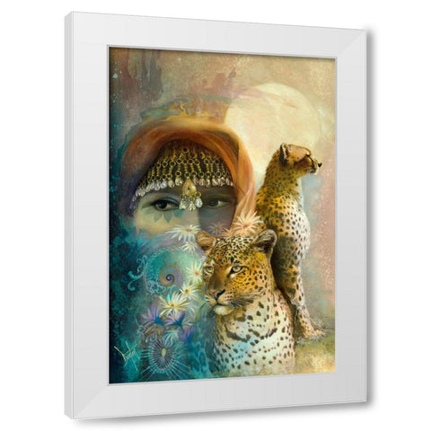 The Sentinels White Modern Wood Framed Art Print by Lund, Denton