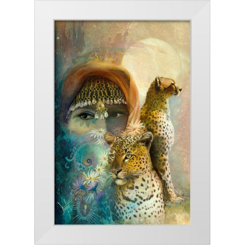 The Sentinels White Modern Wood Framed Art Print by Lund, Denton