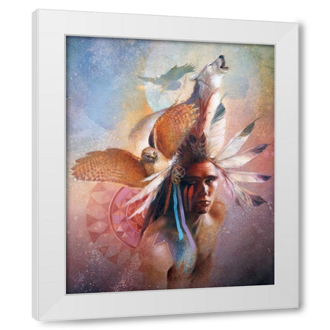 Vision Quest White Modern Wood Framed Art Print by Lund, Denton