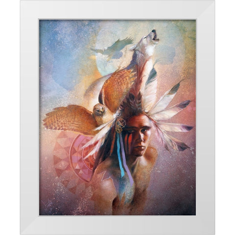 Vision Quest White Modern Wood Framed Art Print by Lund, Denton