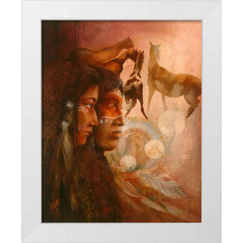 The Dowry White Modern Wood Framed Art Print by Lund, Denton