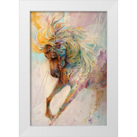 Magical White Modern Wood Framed Art Print by Lund, Denton