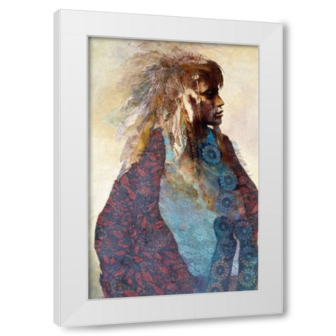 The Young Warrior White Modern Wood Framed Art Print by Lund, Denton