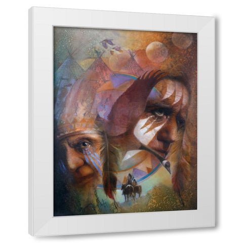 Dreamcatcher White Modern Wood Framed Art Print by Lund, Denton