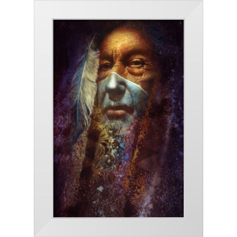 Gray Feather White Modern Wood Framed Art Print by Lund, Denton