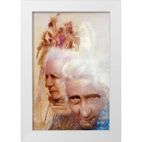 Indian Market White Modern Wood Framed Art Print by Lund, Denton