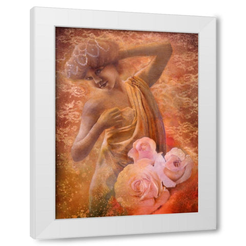 Pearl White Modern Wood Framed Art Print by Lund, Denton