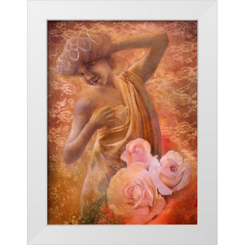 Pearl White Modern Wood Framed Art Print by Lund, Denton