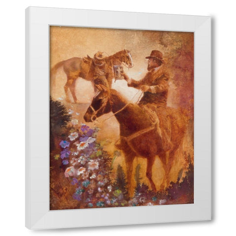 The Country Preacher White Modern Wood Framed Art Print by Lund, Denton