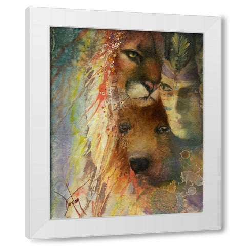 Shared Spirits White Modern Wood Framed Art Print by Lund, Denton