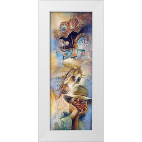 Daydreams White Modern Wood Framed Art Print by Lund, Denton