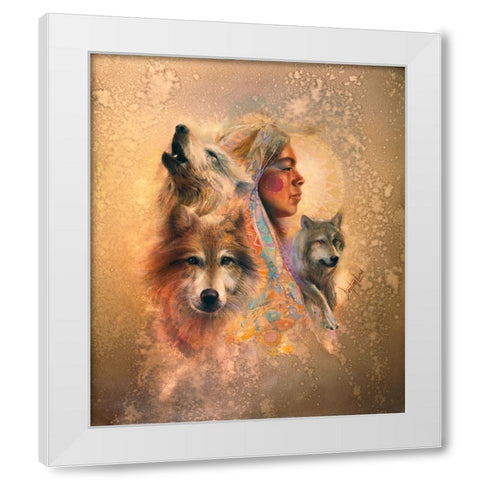 Unity White Modern Wood Framed Art Print by Lund, Denton