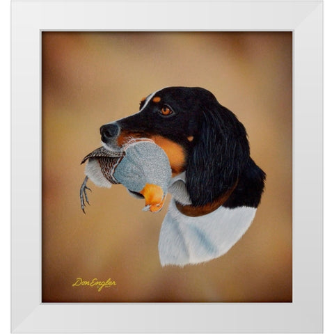 Alli White Modern Wood Framed Art Print by Engler, Don