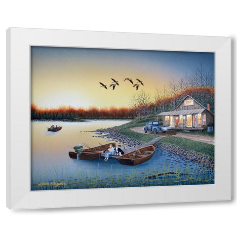 Jacks Place White Modern Wood Framed Art Print by Engler, Don