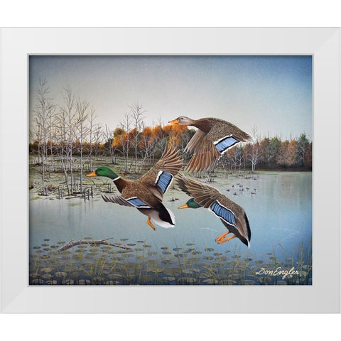 Landing Zone White Modern Wood Framed Art Print by Engler, Don